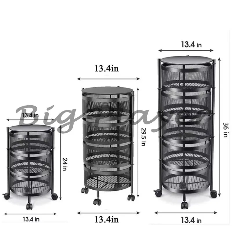 Kitchen Cast Iron Multi-Layer Storage Rack Kitchen Storage Vegetable Rack Storage Rack