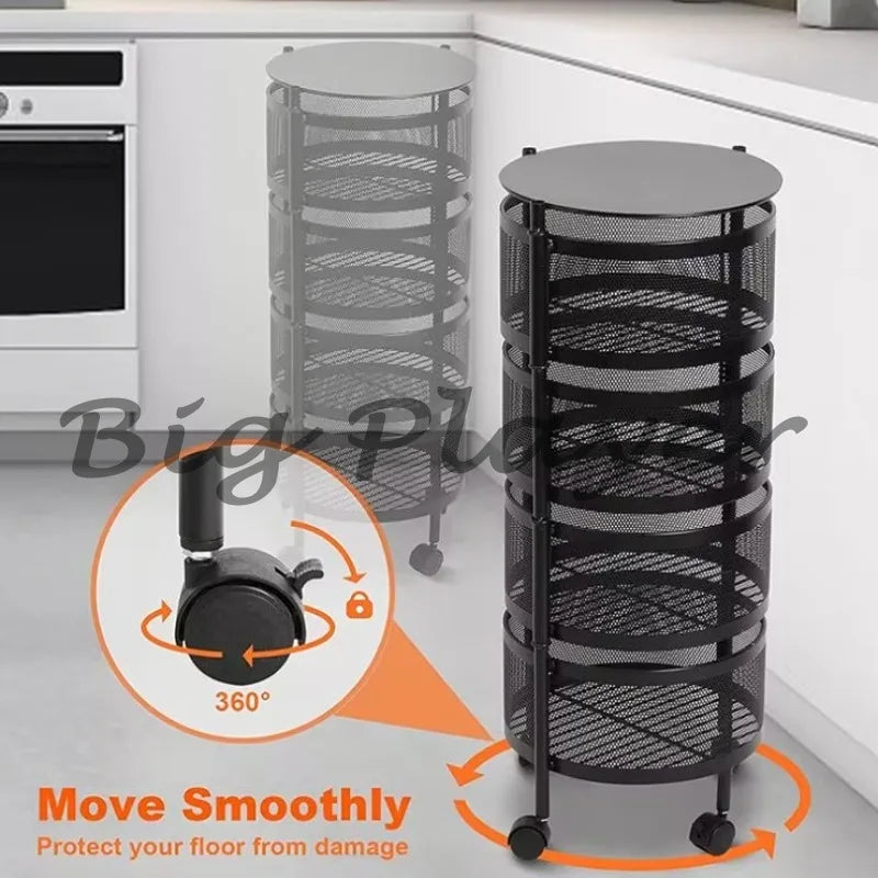 Kitchen Cast Iron Multi-Layer Storage Rack Kitchen Storage Vegetable Rack Storage Rack