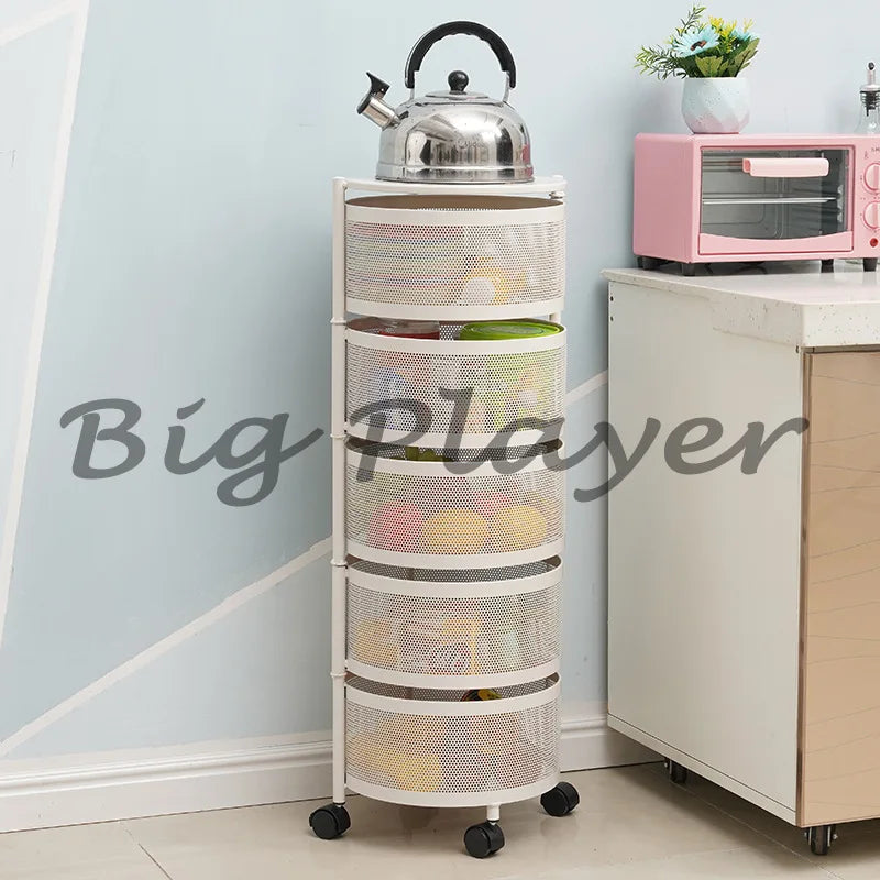 Kitchen Cast Iron Multi-Layer Storage Rack Kitchen Storage Vegetable Rack Storage Rack