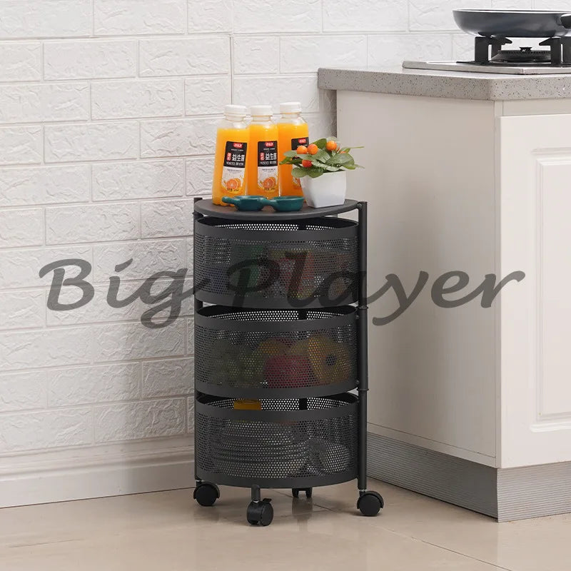 Kitchen Cast Iron Multi-Layer Storage Rack Kitchen Storage Vegetable Rack Storage Rack