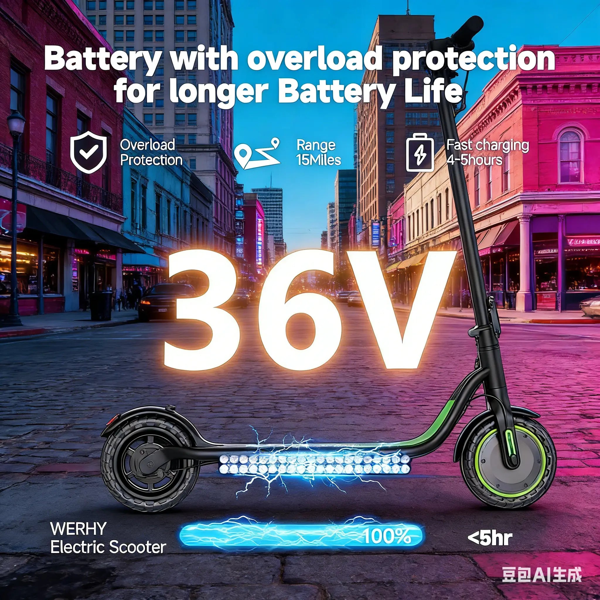 A Sleek Portable Electric Scooter | 350W High Performance Motor, 19MPH Smooth Ride, 8.5" Durable Solid Tires, App Control & Double Safety Braking
